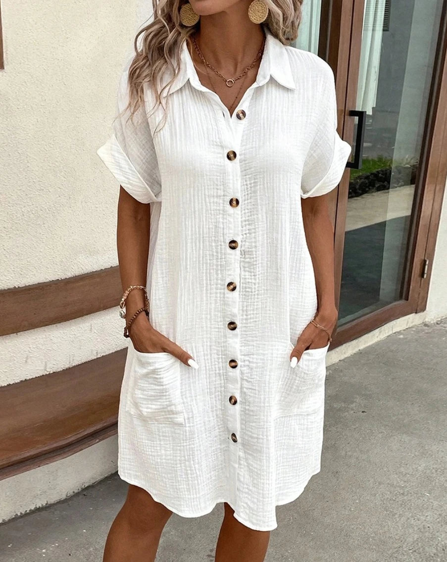 MOREAU LYON | ROBE MINI À COL EN V POUR FEMMES
