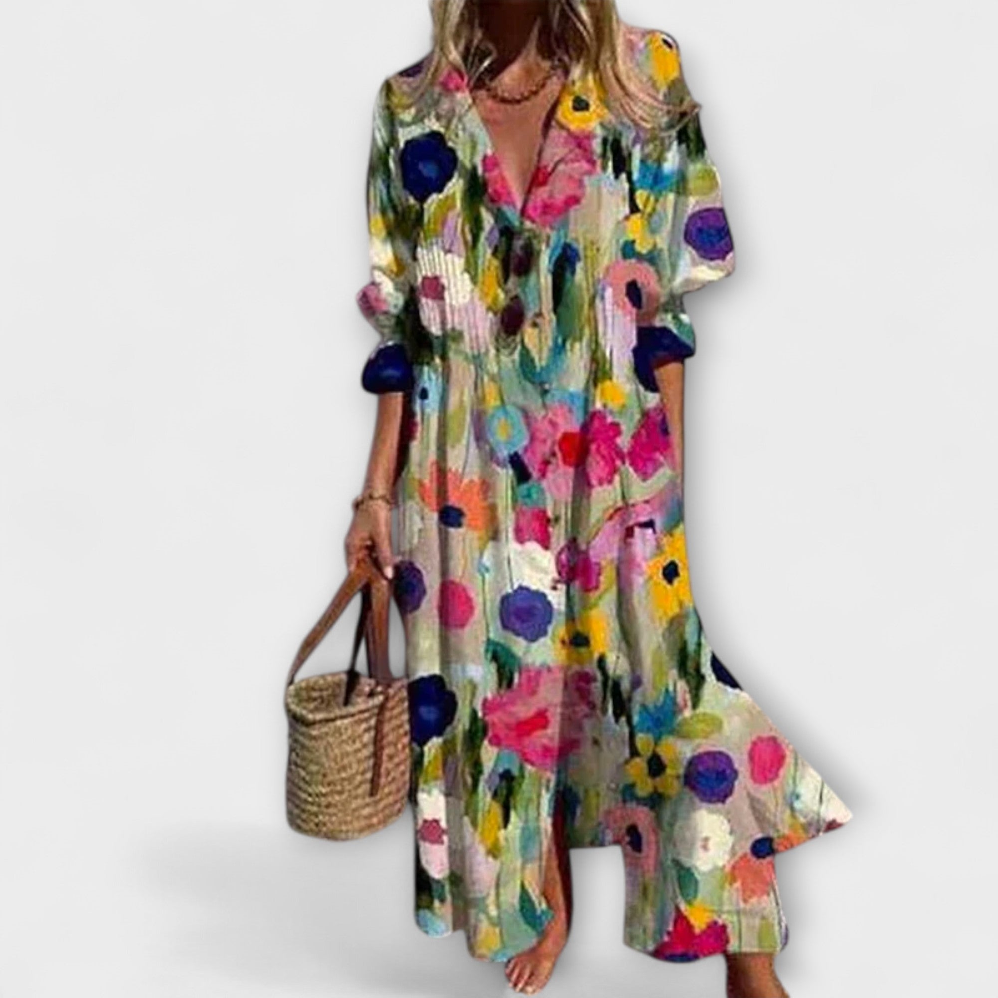 MOREAU LYON | ROBE MAXI FLUIDE MINIMALISTE POUR FEMME