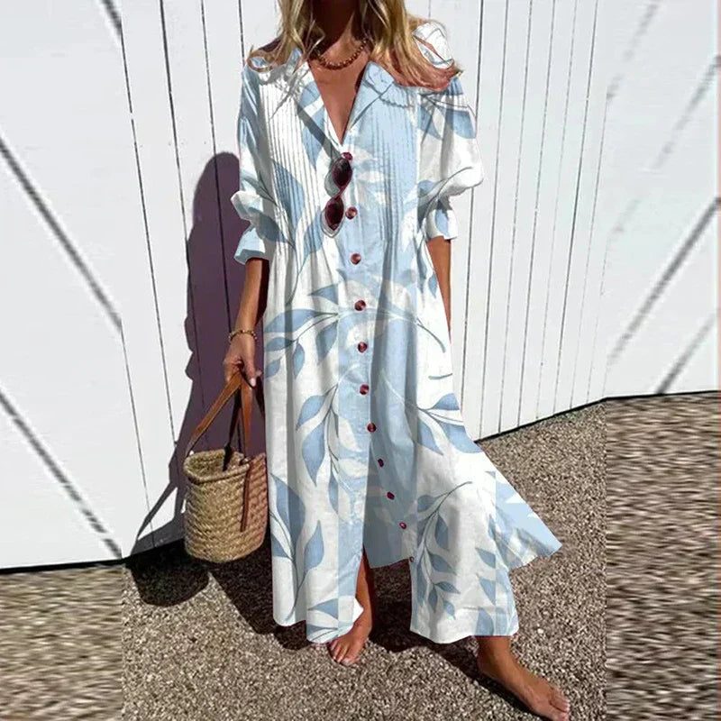 MOREAU LYON | ROBE MAXI IMPRIMÉE POUR FEMMES