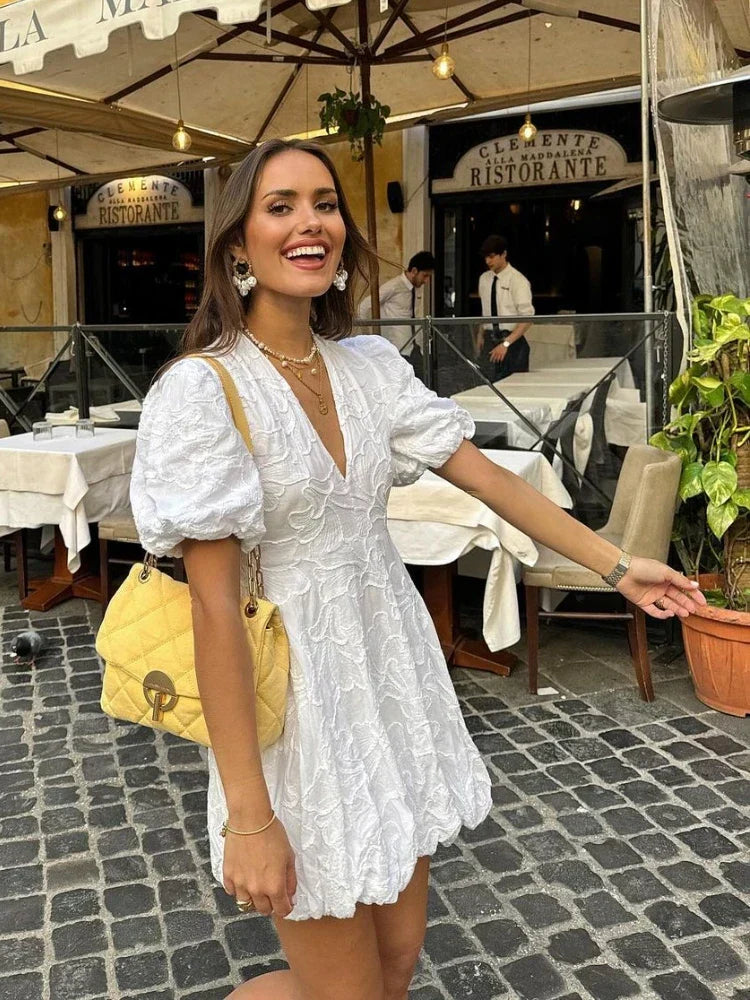 MOREAU LYON | ROBE À VOLANTS POUR FEMMES