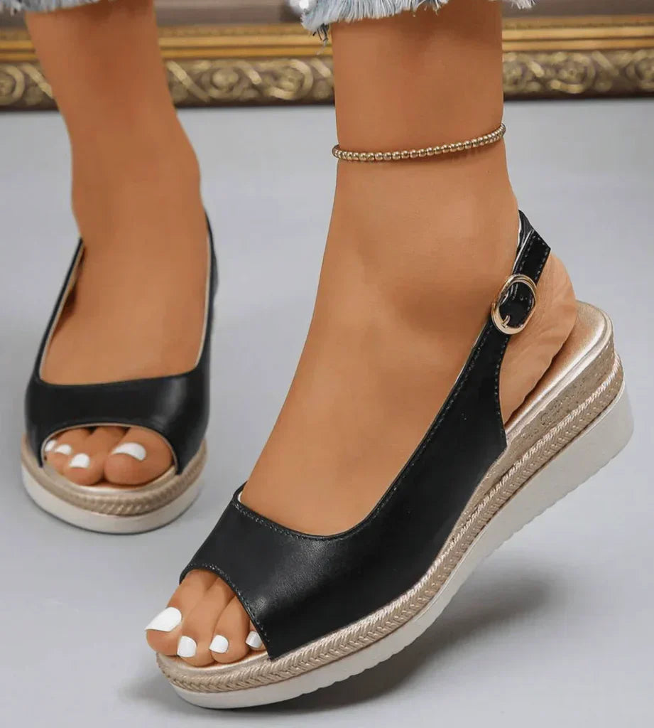 MOREAU LYON | SANDALES À TALONS WEDGE CHIC POUR FEMMES