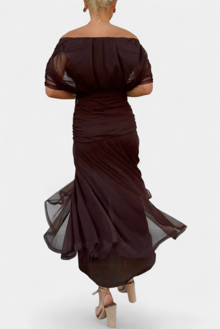 MOREAU LYON | ROBE DRAPÉE ÉLÉGANTE POUR FEMMES