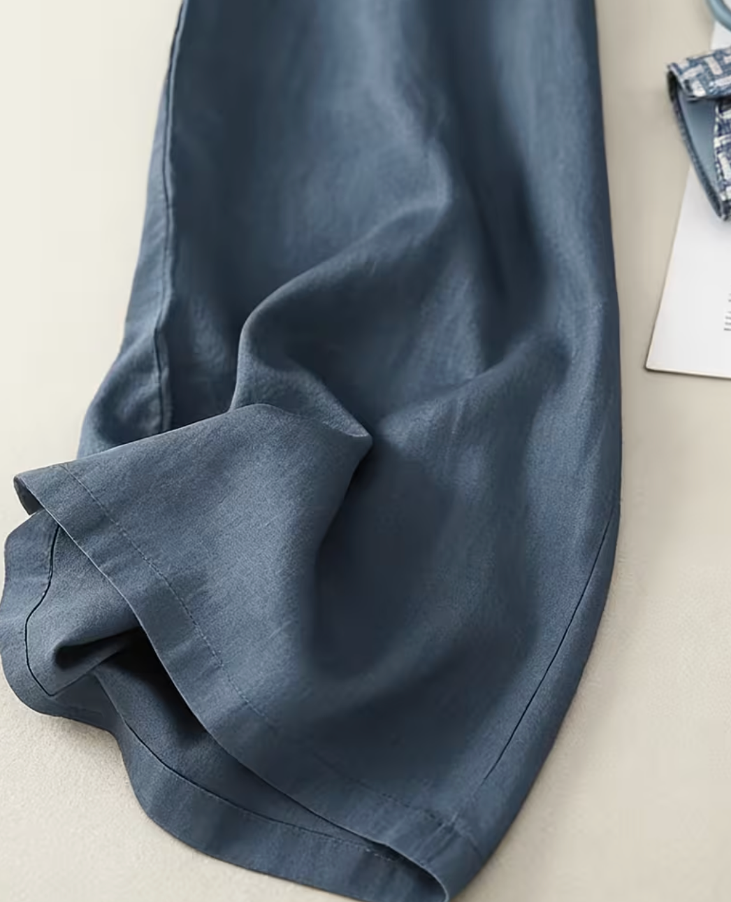 MOREAU LYON | PANTALONS EN LIN À JAMBES LARGES POUR FEMMES