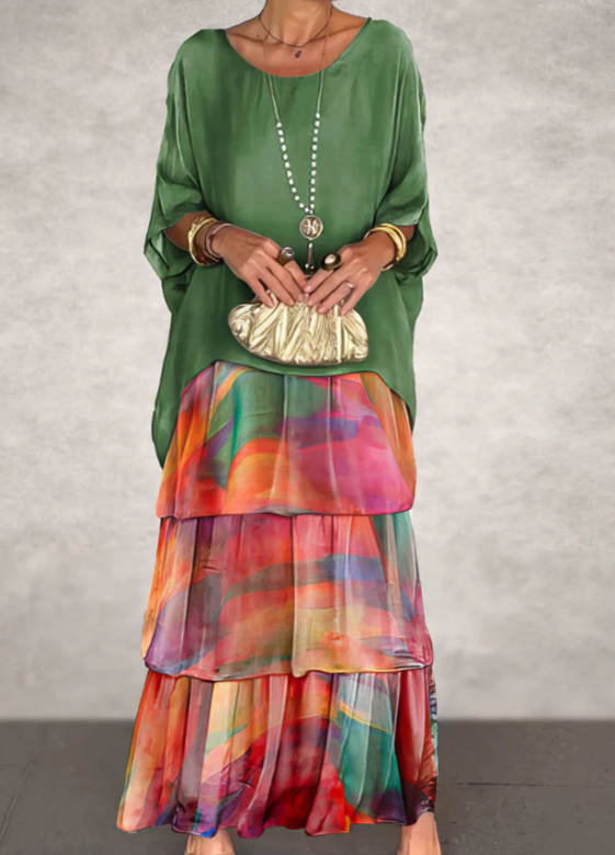 MOREAU LYON | ROBE MAXI FLUIDE POUR FEMMES