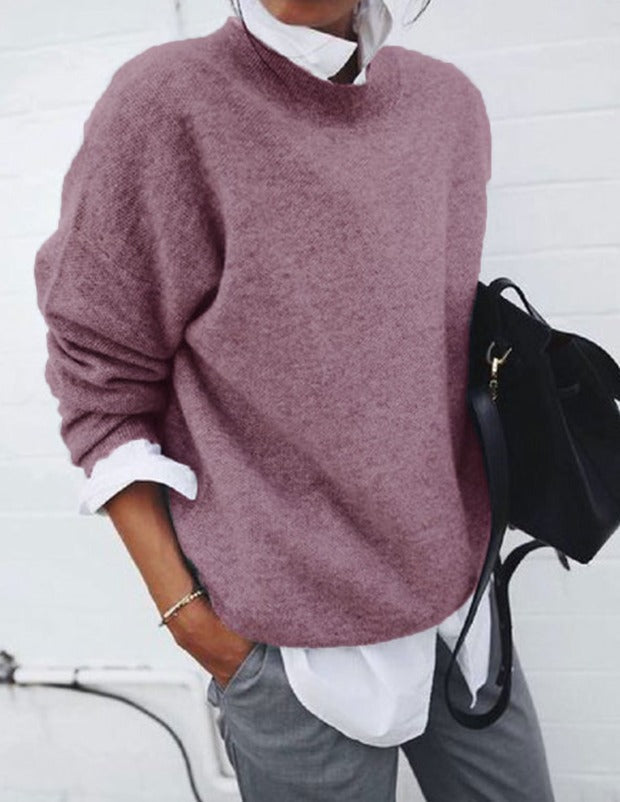 MOREAU LYON | PULL CLASSIQUE À MANCHES LONGUES POUR FEMMES