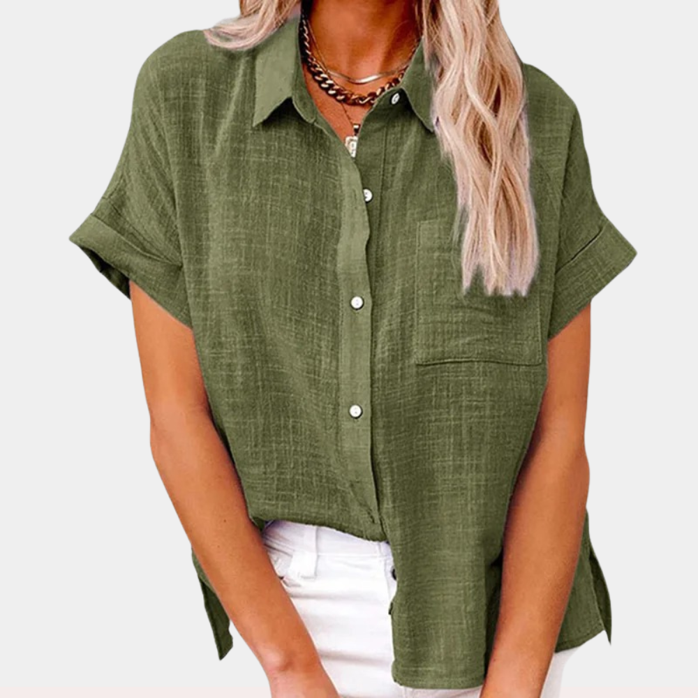 MOREAU LYON | BLOUSE À COL RELAXÉE POUR FEMMES
