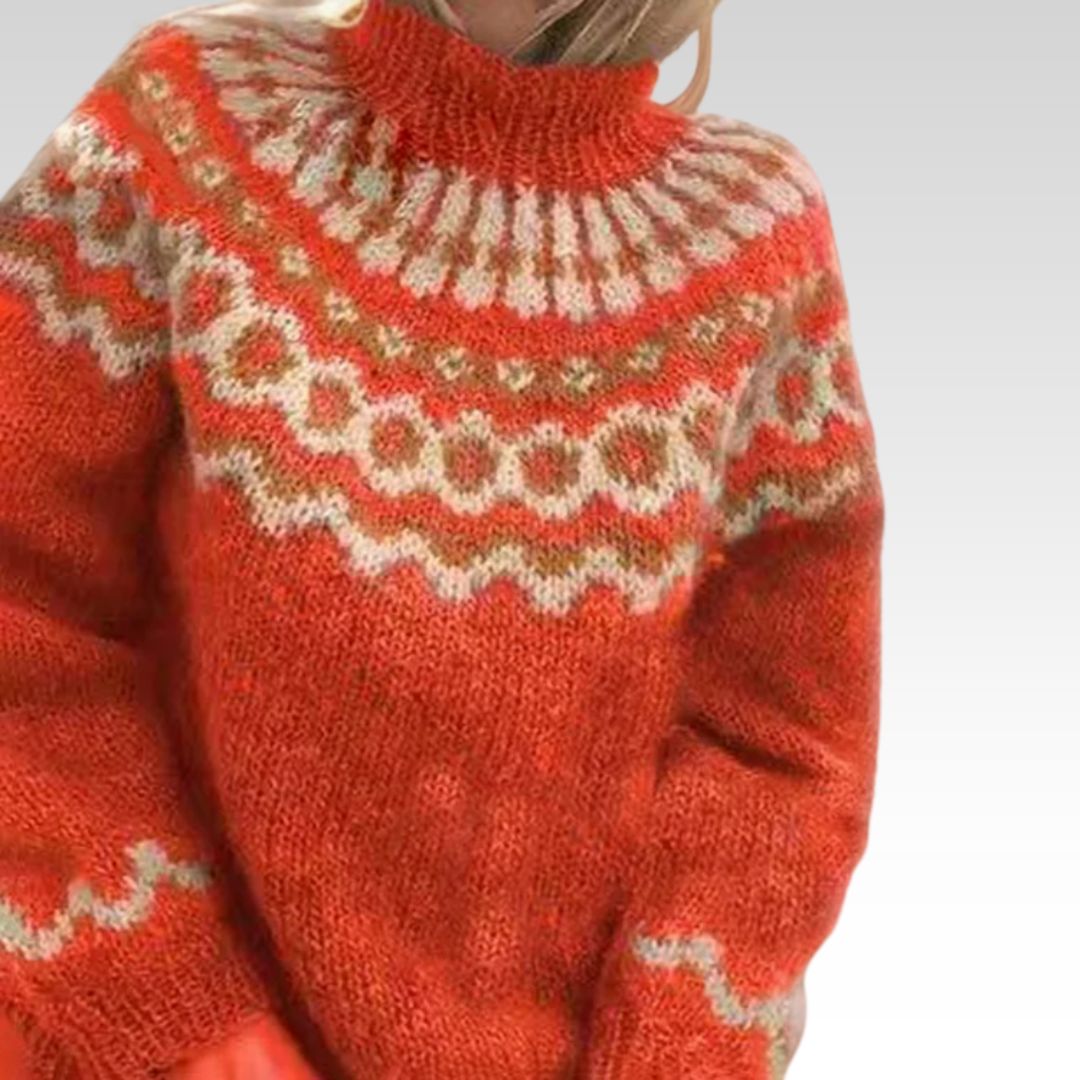 MOREAU LYON | PULL COL ROLLÉ RIBBÉ POUR FEMMES