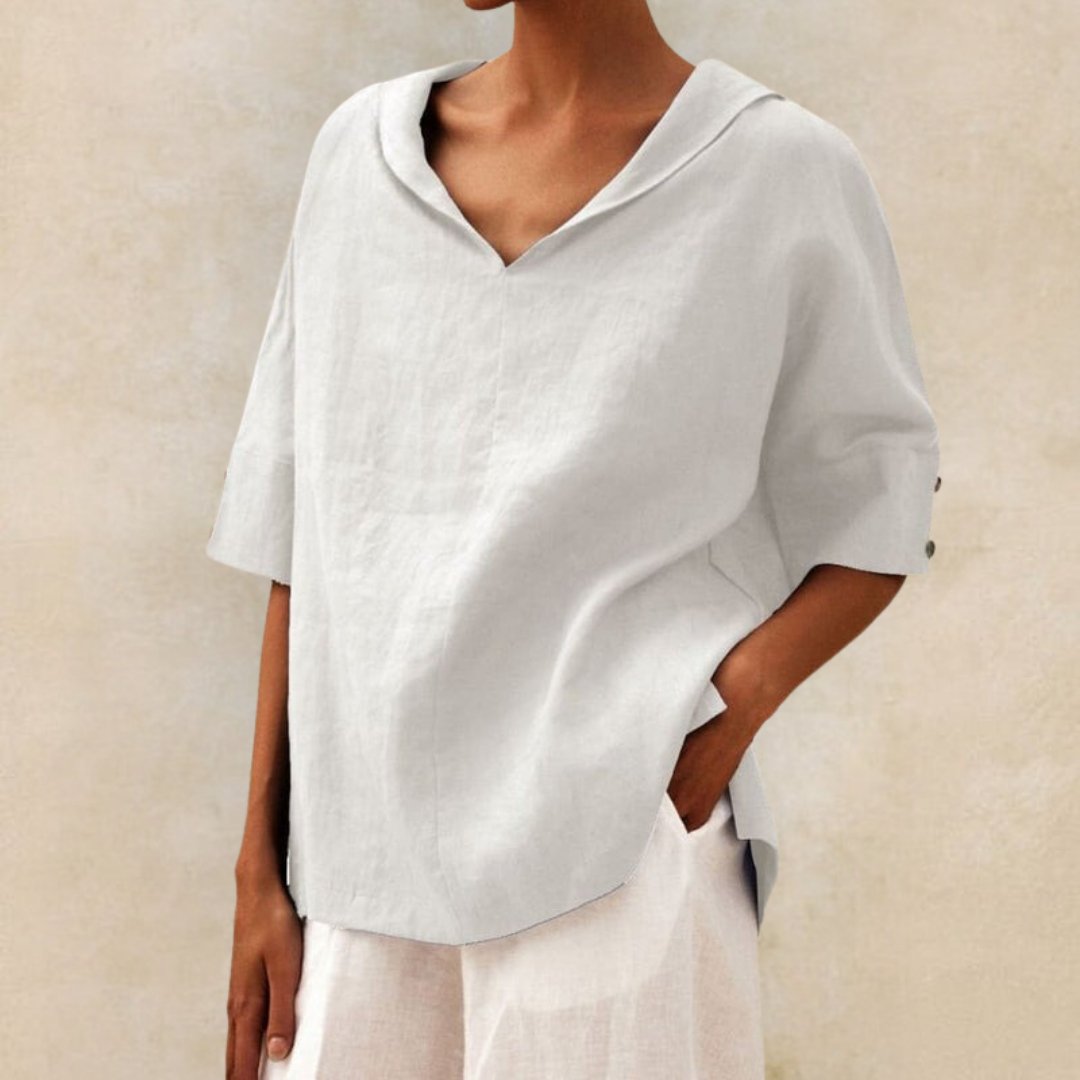 MOREAU LYON | CHEMISE À COL EN V POUR FEMME
