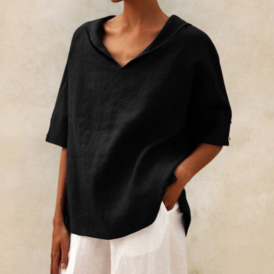 MOREAU LYON | CHEMISE À COL EN V POUR FEMME