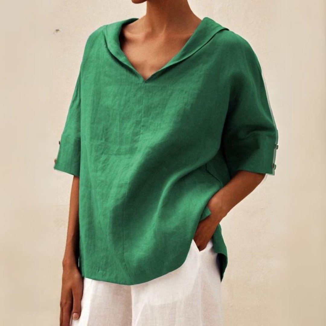 MOREAU LYON | CHEMISE À COL EN V POUR FEMME