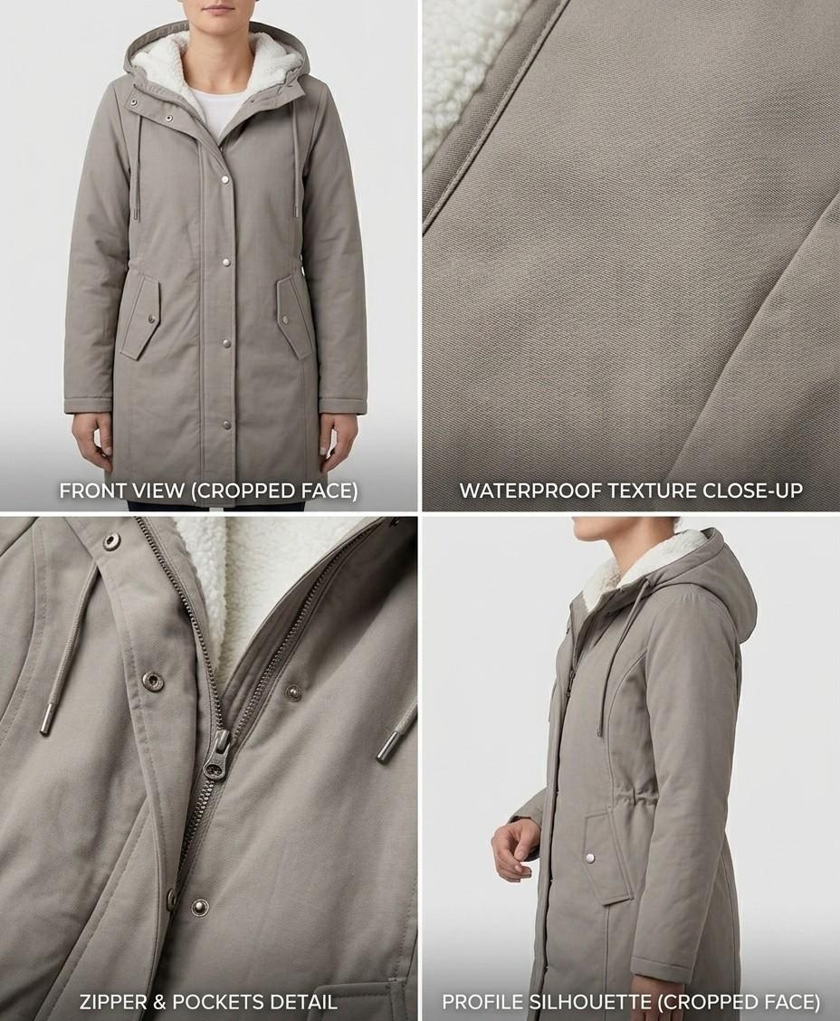 MOREAU LYON | PARKA D'HIVER DOUBLÉE EN POLAIRE POUR FEMMES