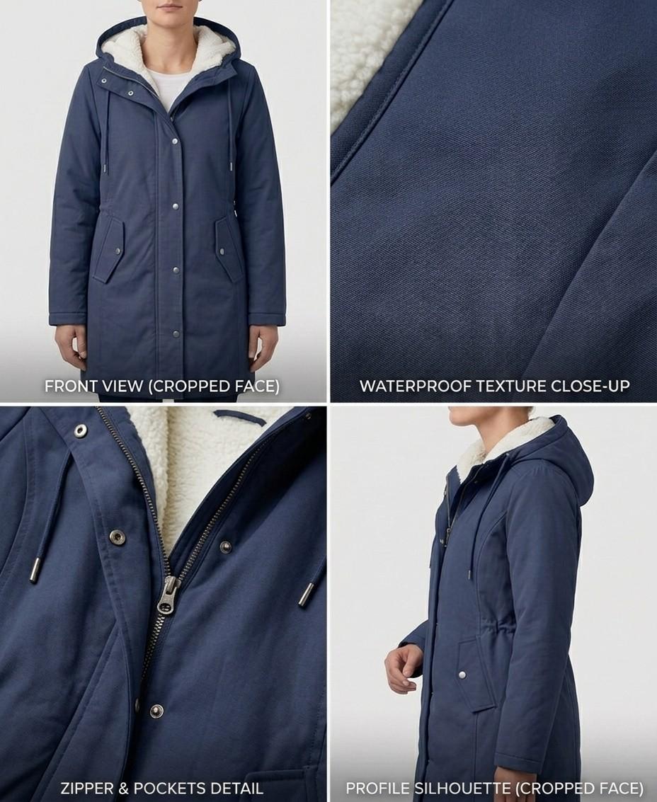 MOREAU LYON | PARKA D'HIVER DOUBLÉE EN POLAIRE POUR FEMMES