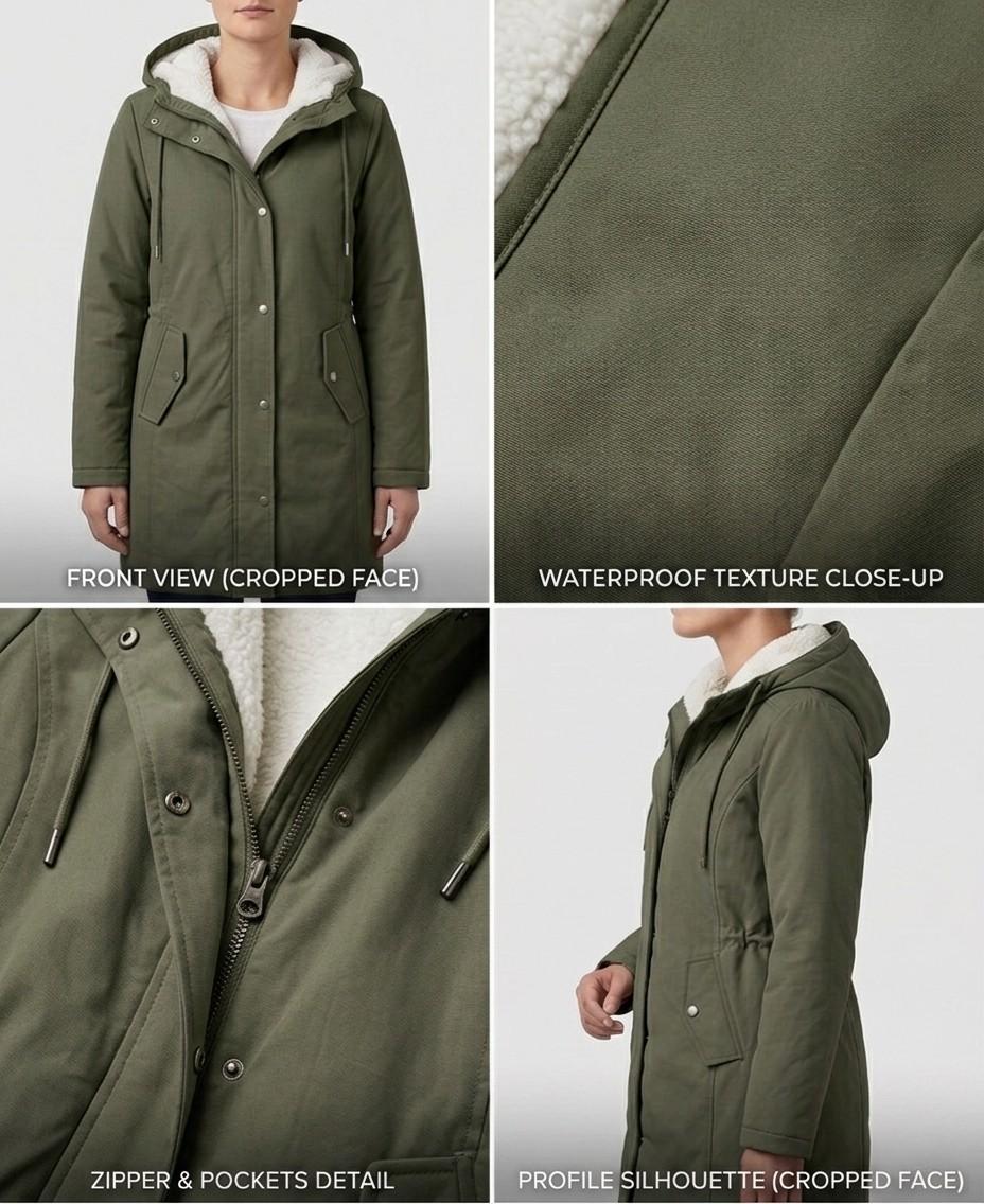 MOREAU LYON | PARKA D'HIVER DOUBLÉE EN POLAIRE POUR FEMMES