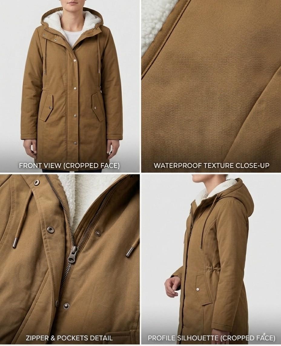 MOREAU LYON | PARKA D'HIVER DOUBLÉE EN POLAIRE POUR FEMMES