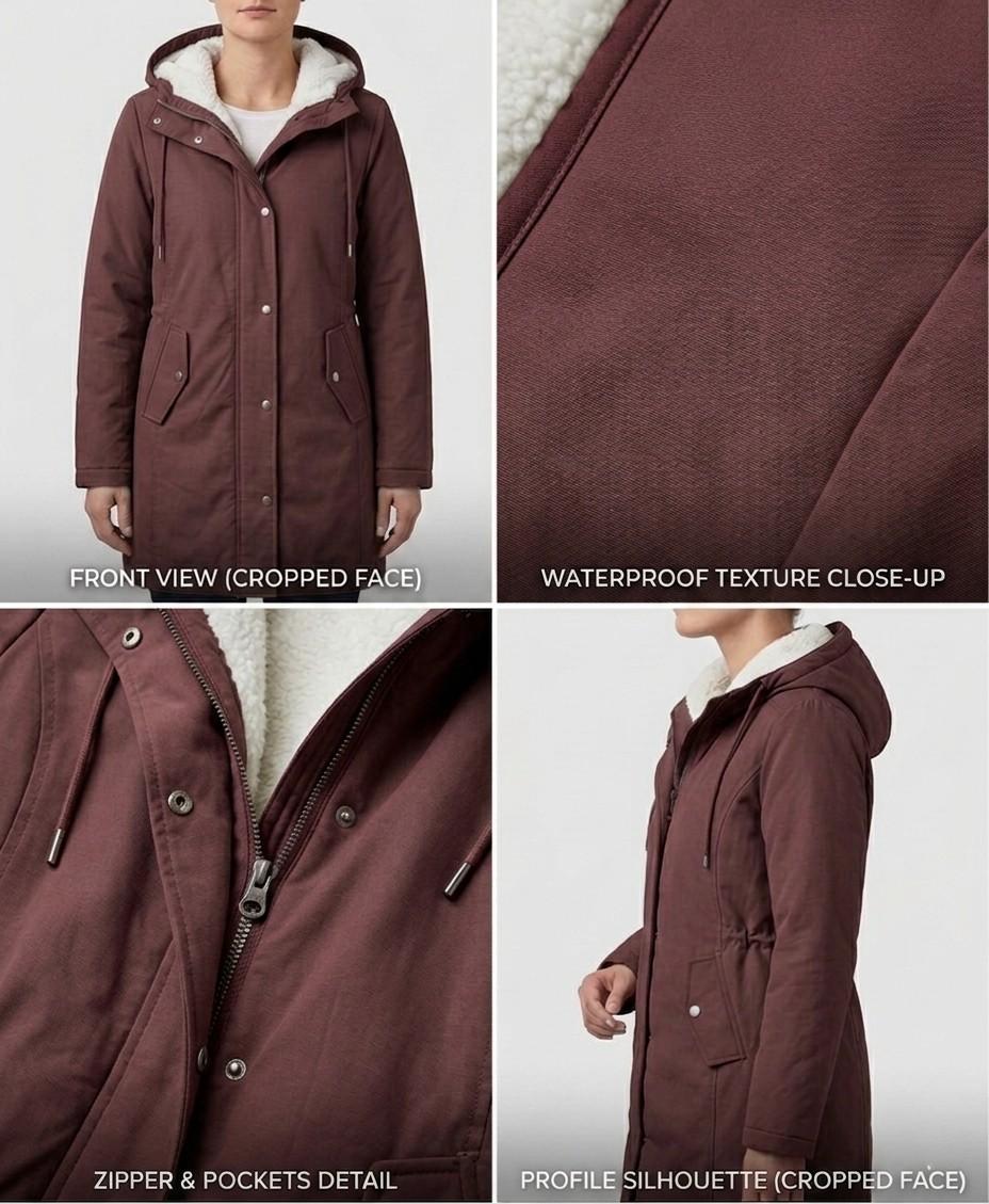 MOREAU LYON | PARKA D'HIVER DOUBLÉE EN POLAIRE POUR FEMMES