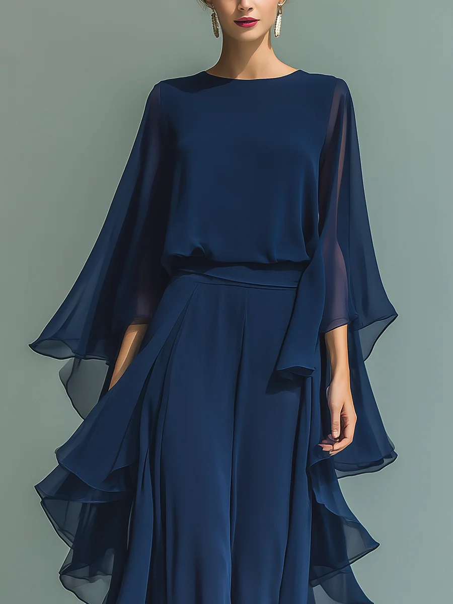 MOREAU LYON | ENSEMBLE CHIFFON PANTALON POUR FEMMES