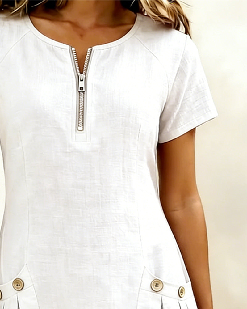 MOREAU LYON | ROBE À POCHES ZIPPÉES POUR FEMMES