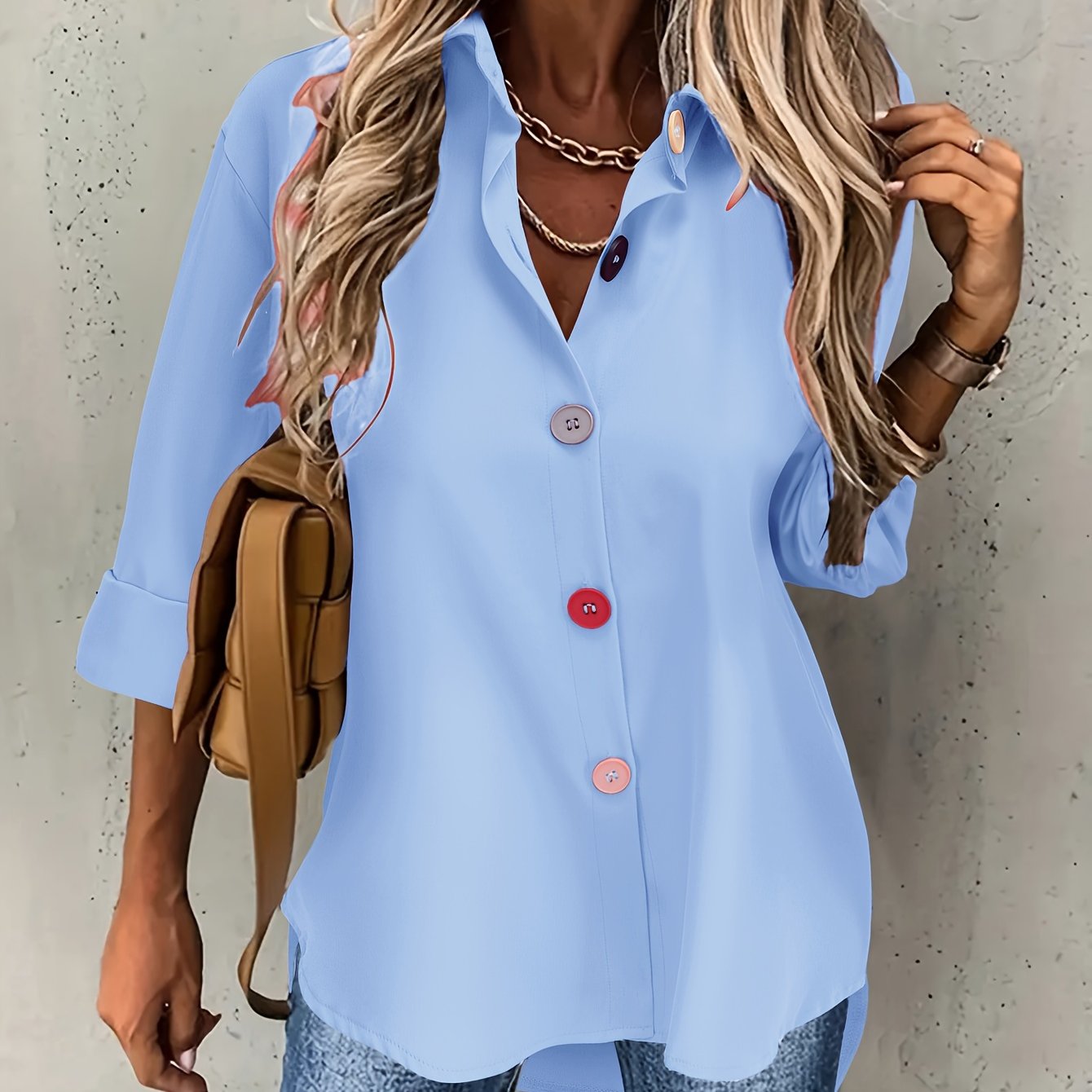 MOREAU LYON | CHIC BLOUSE À BOUTONS POUR FEMMES