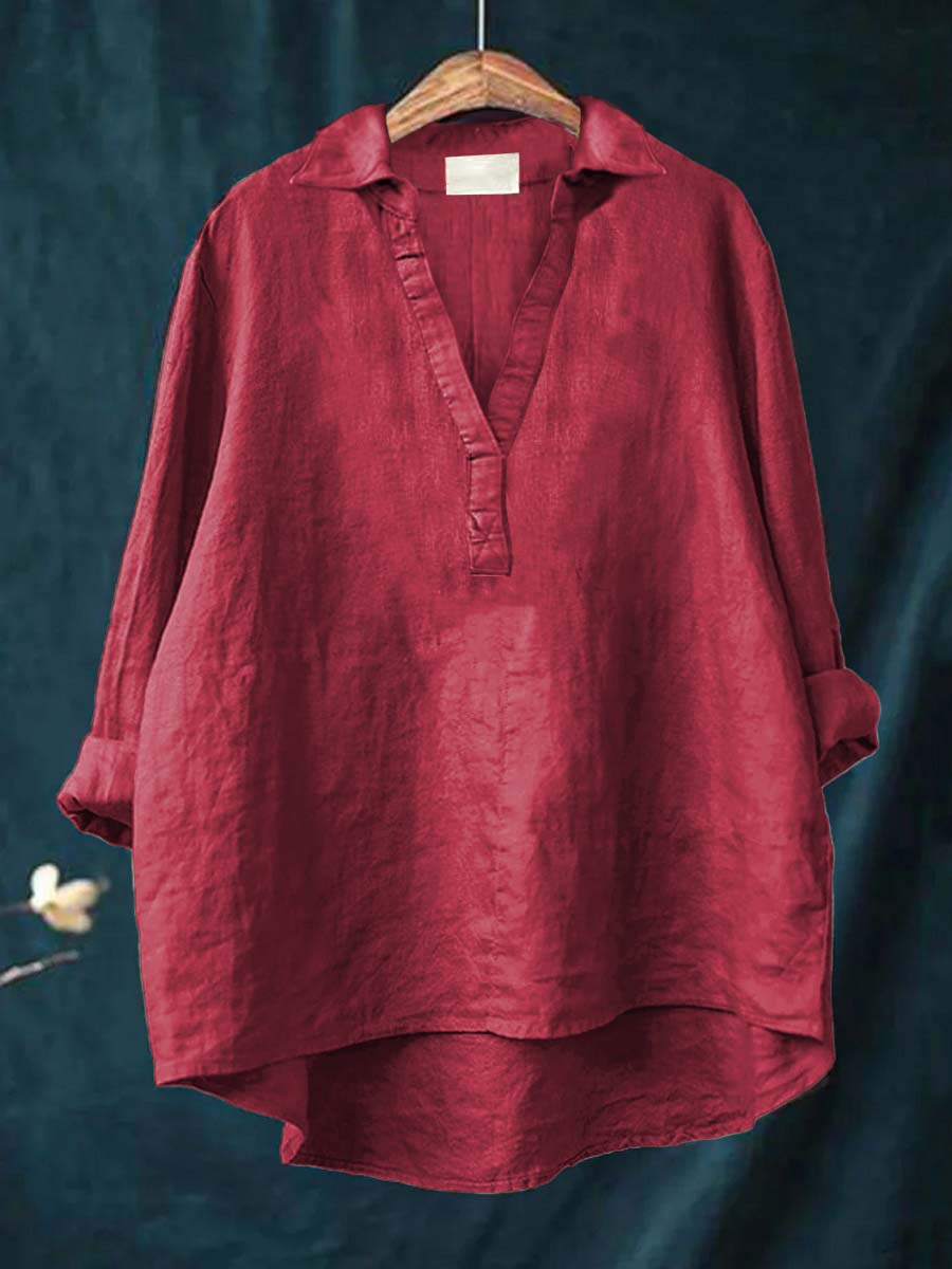 MOREAU LYON | BLOUSE COL V POUR FEMMES