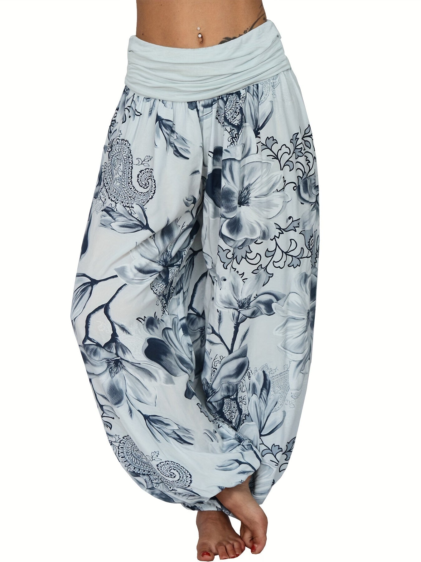MOREAU LYON | PANTALONS FLORAUX POUR FEMMES