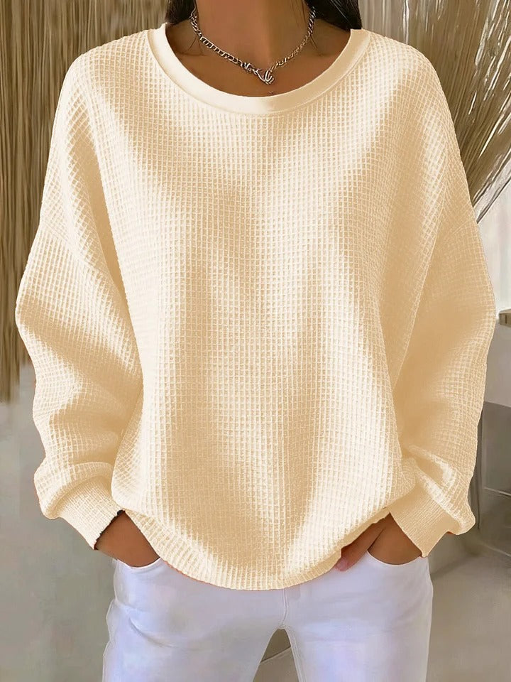 MOREAU LYON | PULL OVERSIZE EN MAILLE GAUFRÉE POUR FEMME