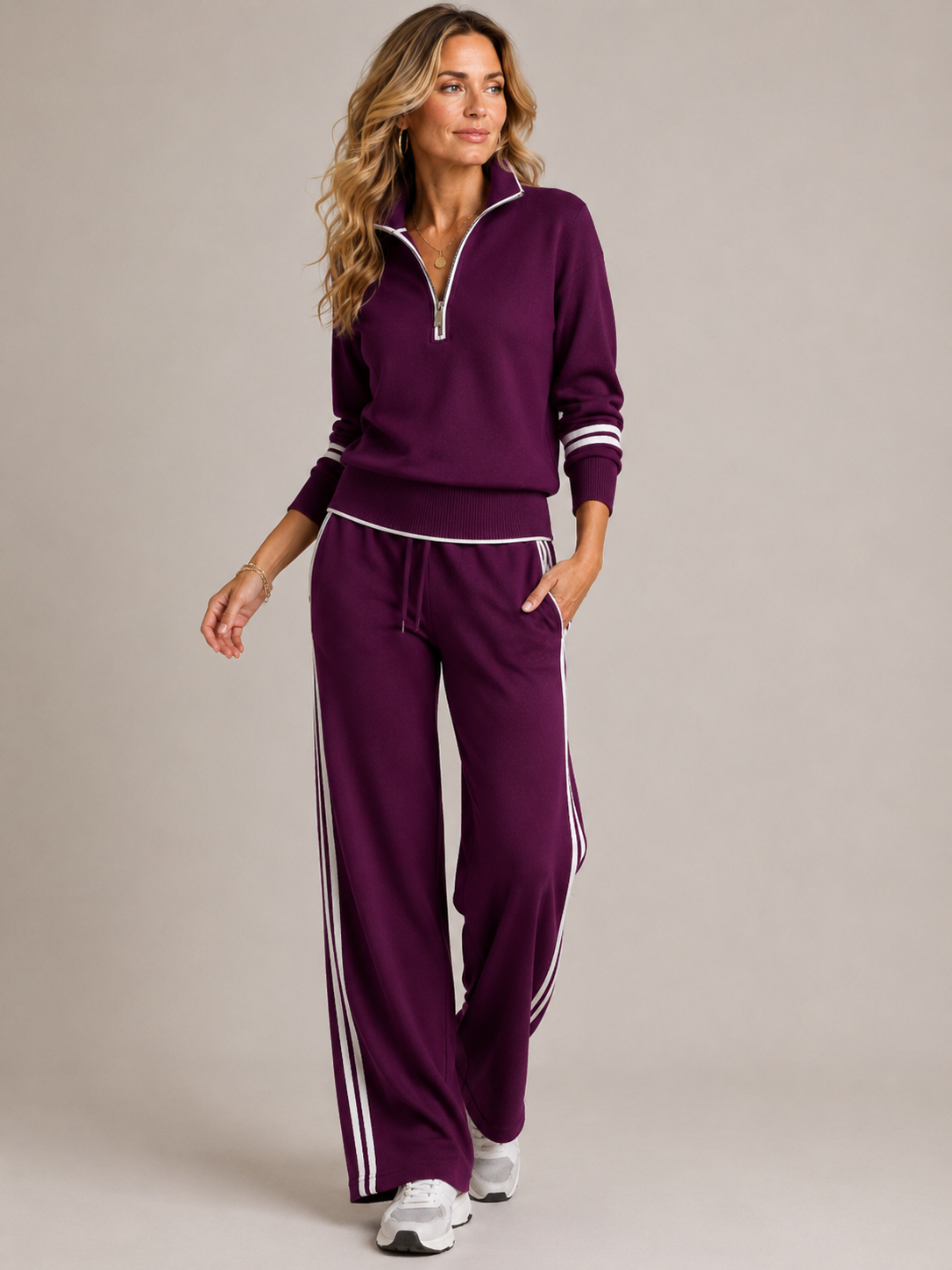 MOREAU LYON | ENSEMBLE PANTALON ZIP MI-HAUT POUR FEMMES