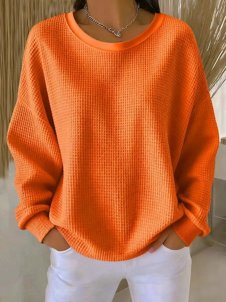 MOREAU LYON | PULL OVERSIZE EN MAILLE GAUFRÉE POUR FEMME