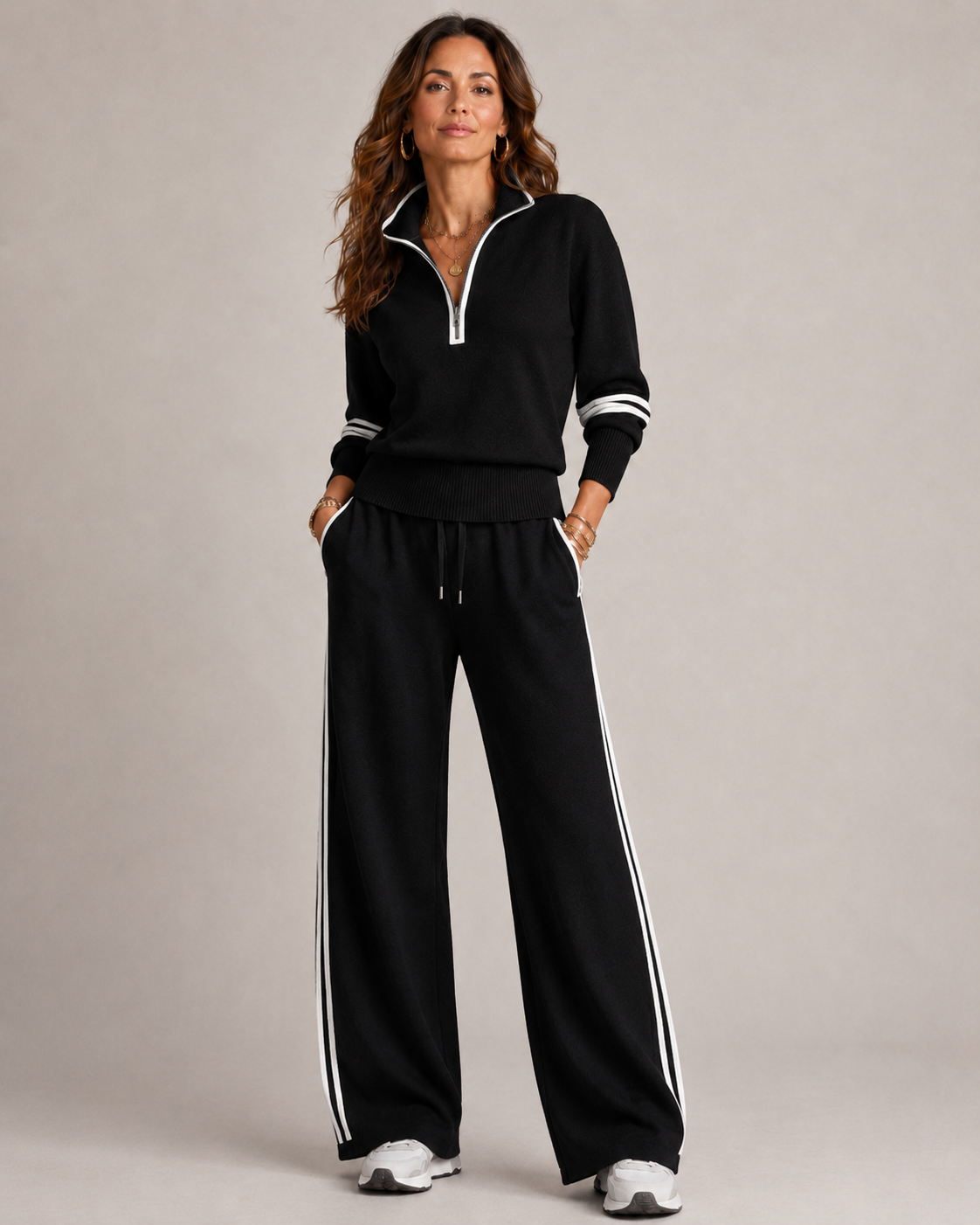 MOREAU LYON | ENSEMBLE PANTALON ZIP MI-HAUT POUR FEMMES