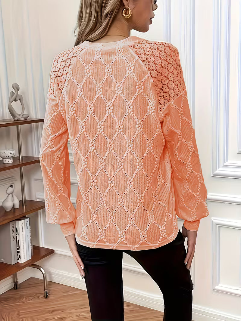 MOREAU LYON | BLOUSE TISSÉE COL ROND POUR FEMMES