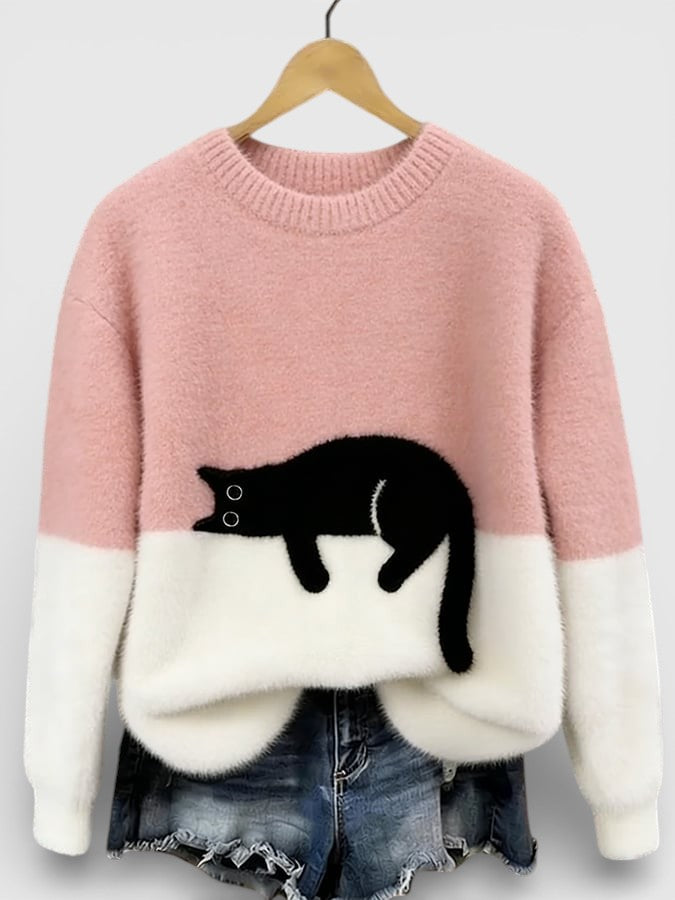 MOREAU LYON | PULL IMPRIMÉ FÉLIN POUR FEMMES