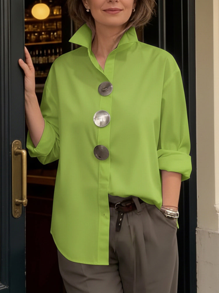 MOREAU LYON | BLOUSE CLASSIQUE À BOUTONS POUR FEMME