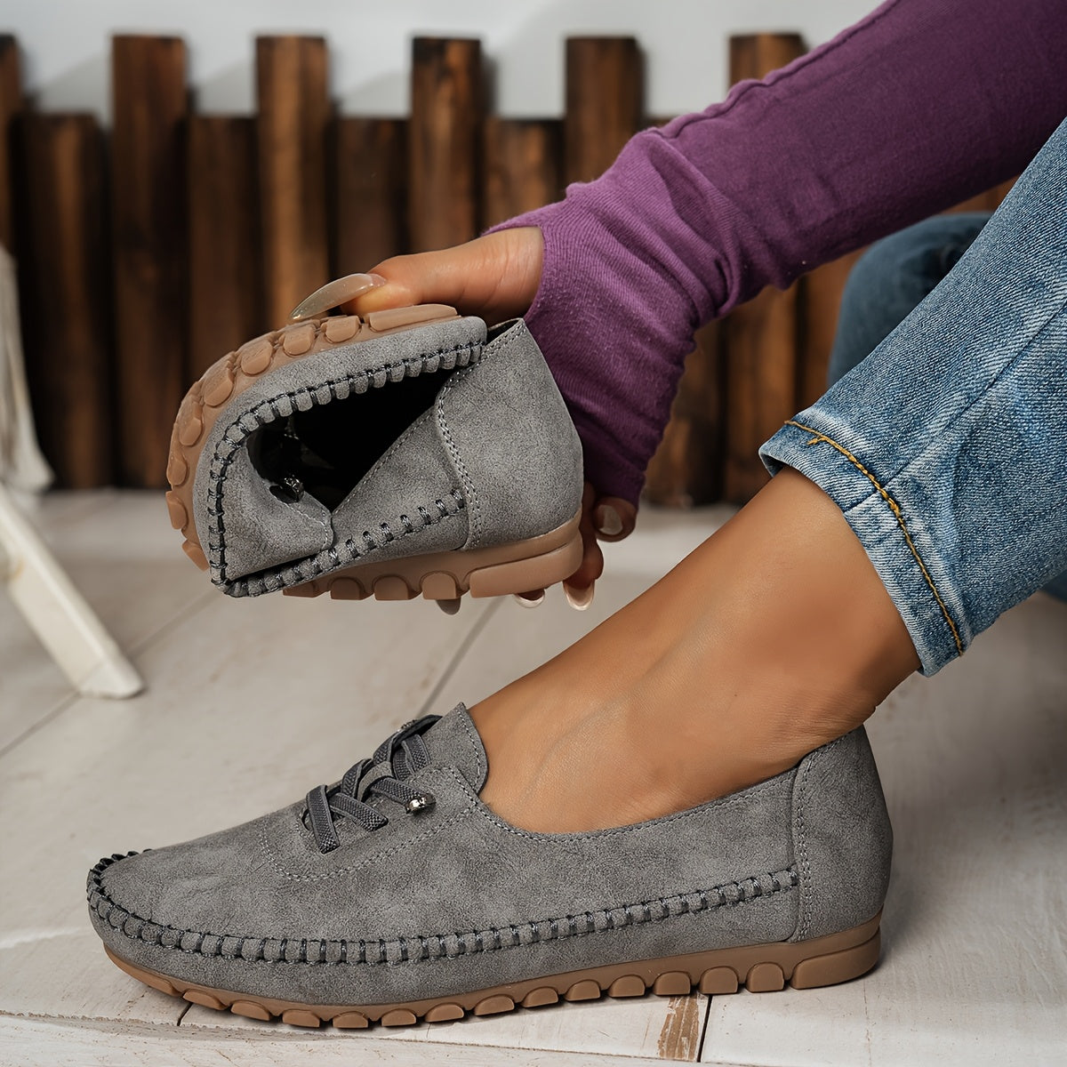 MOREAU LYON | MOCASSINS À SOUTIEN FLEXIBLE POUR FEMMES