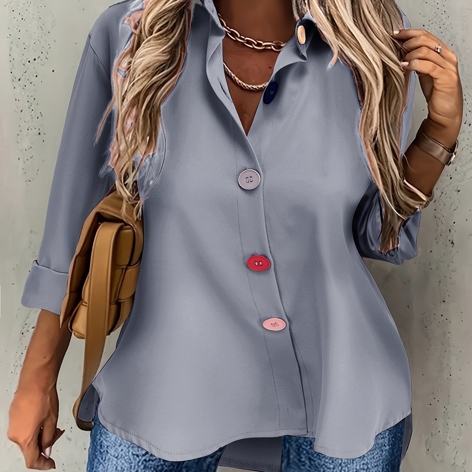 MOREAU LYON | CHIC BLOUSE À BOUTONS POUR FEMMES