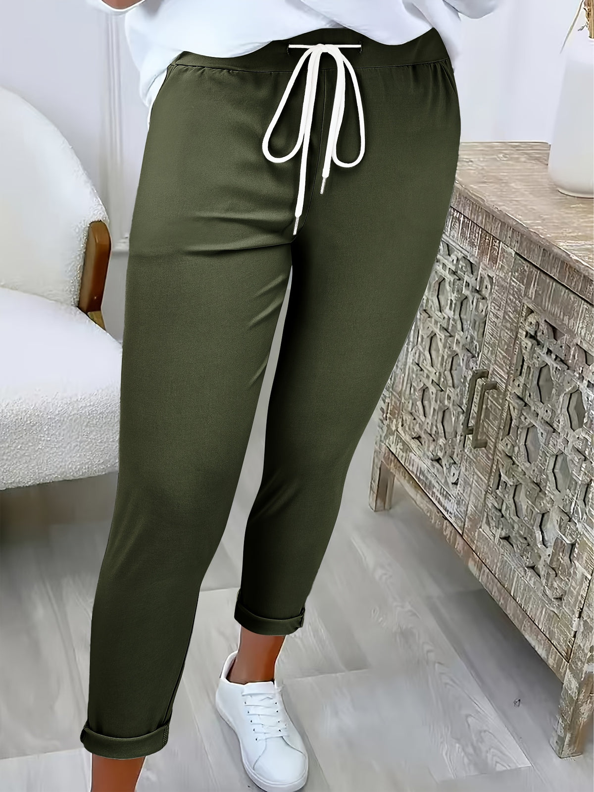 MOREAU LYON | PANTALON SLIM À CORDON POUR FEMMES