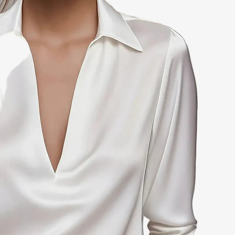 MOREAU LYON | BLOUSE SATINÉE ÉLÉGANTE POUR FEMMES