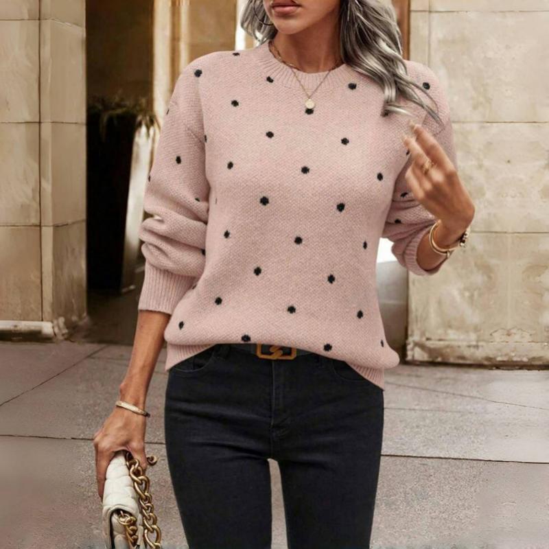 MOREAU LYON | PULL EN MAILLE À POIS POUR FEMME