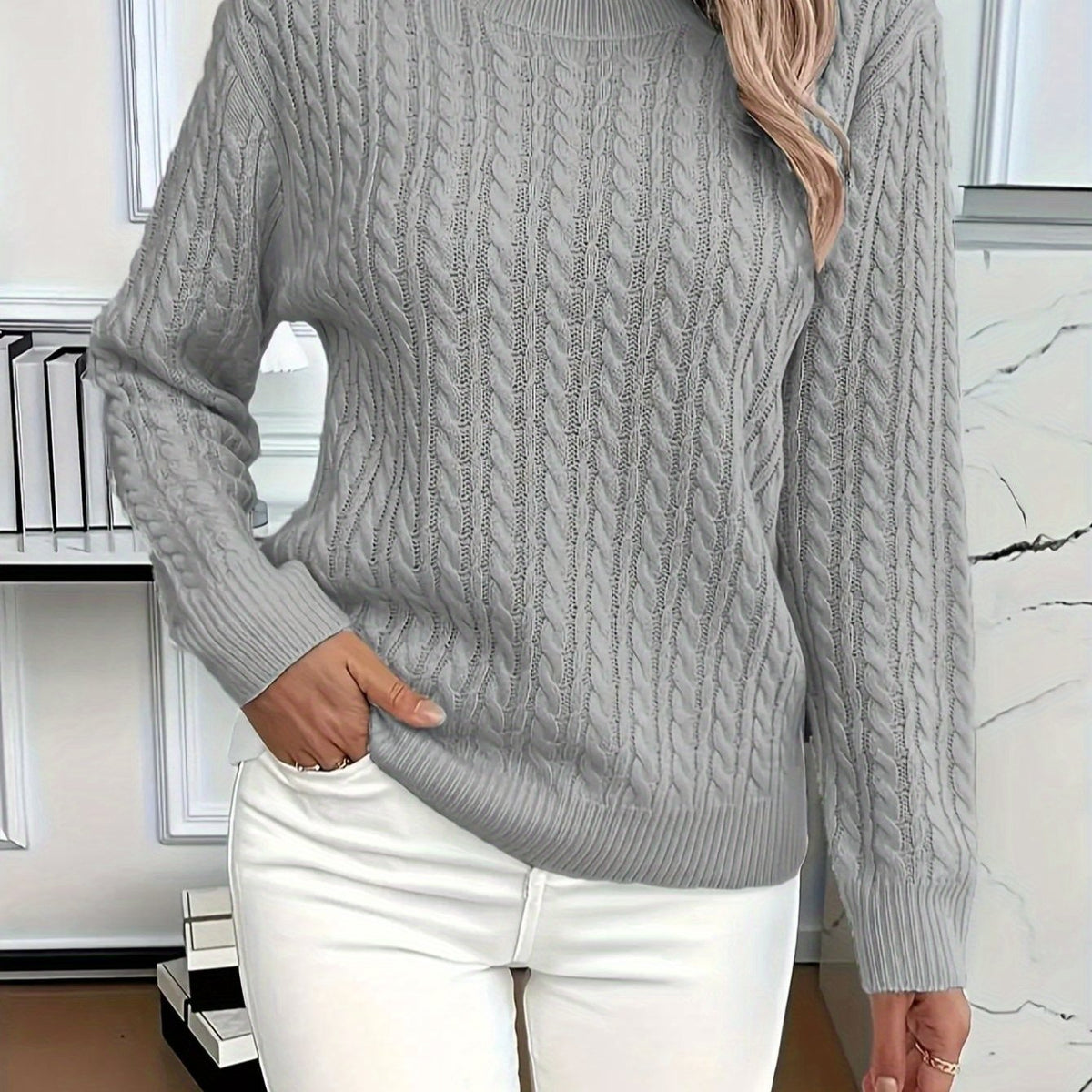 MOREAU LYON | SWEAT À COL ROND COZY POUR FEMMES