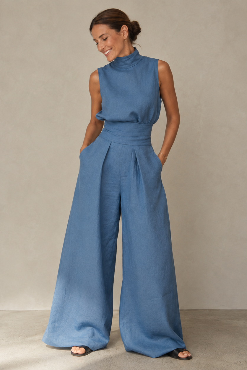 MOREAU LYON | COMBINAISON PANTALON LARGE CLASSIQUE POUR FEMMES