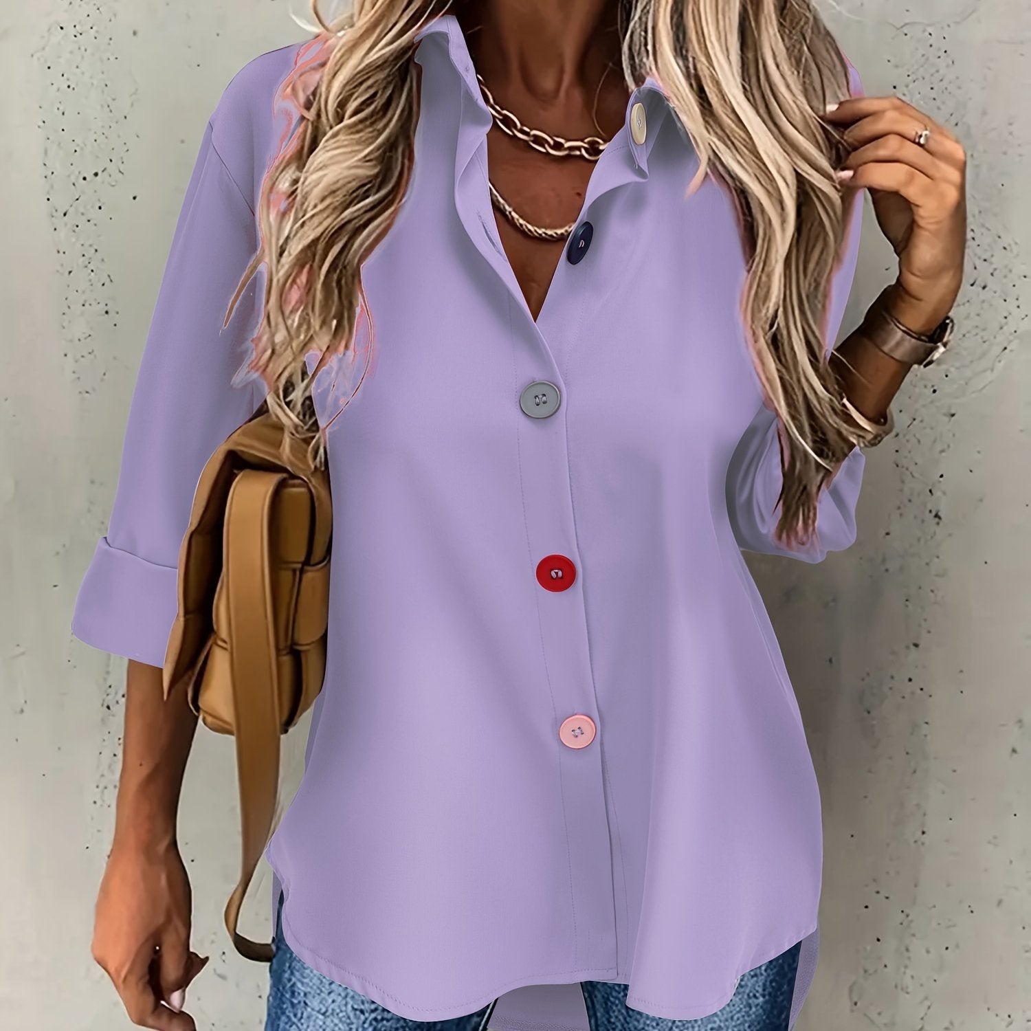 MOREAU LYON | CHIC BLOUSE À BOUTONS POUR FEMMES