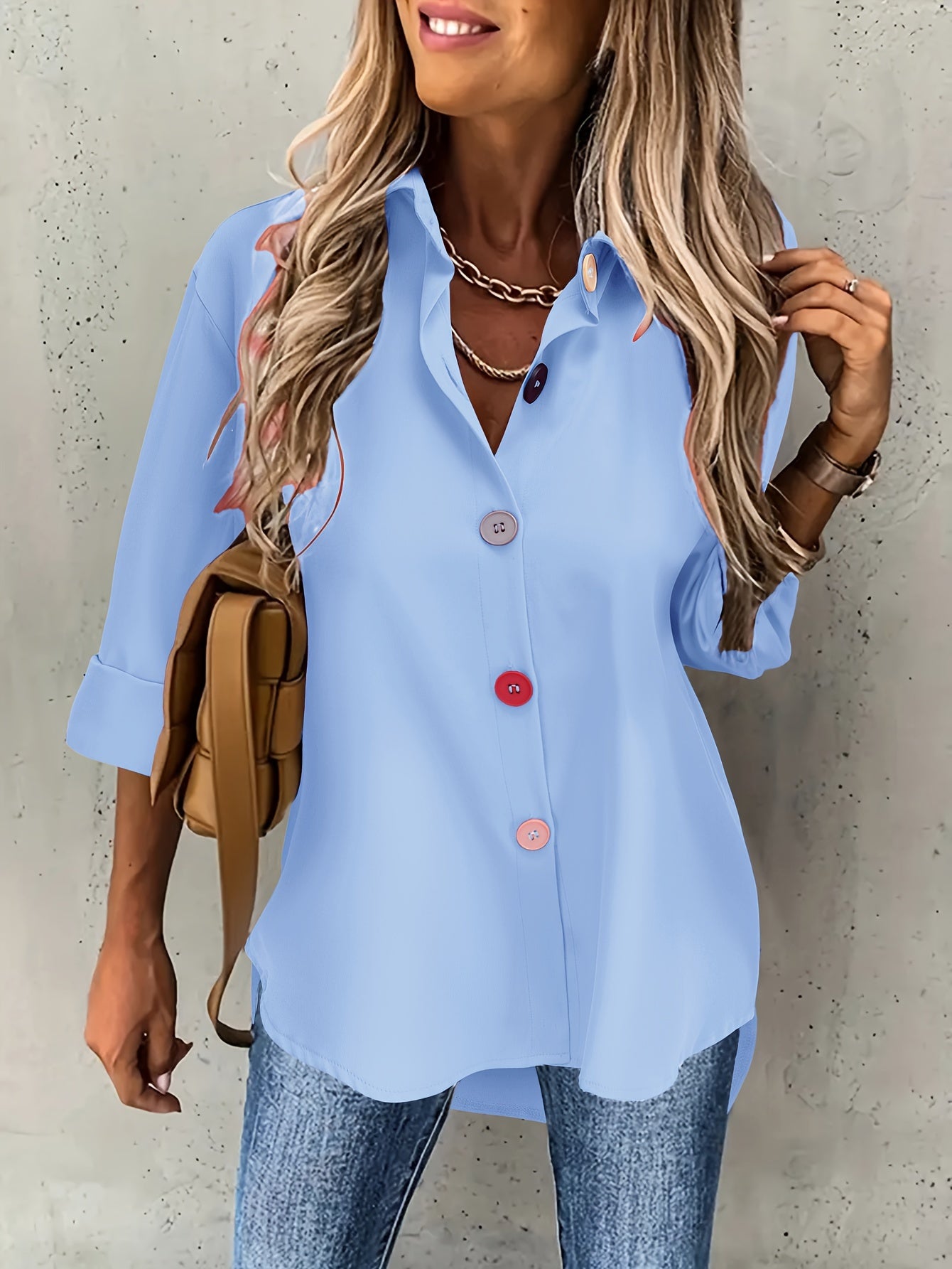 MOREAU LYON | CHIC BLOUSE À BOUTONS POUR FEMMES