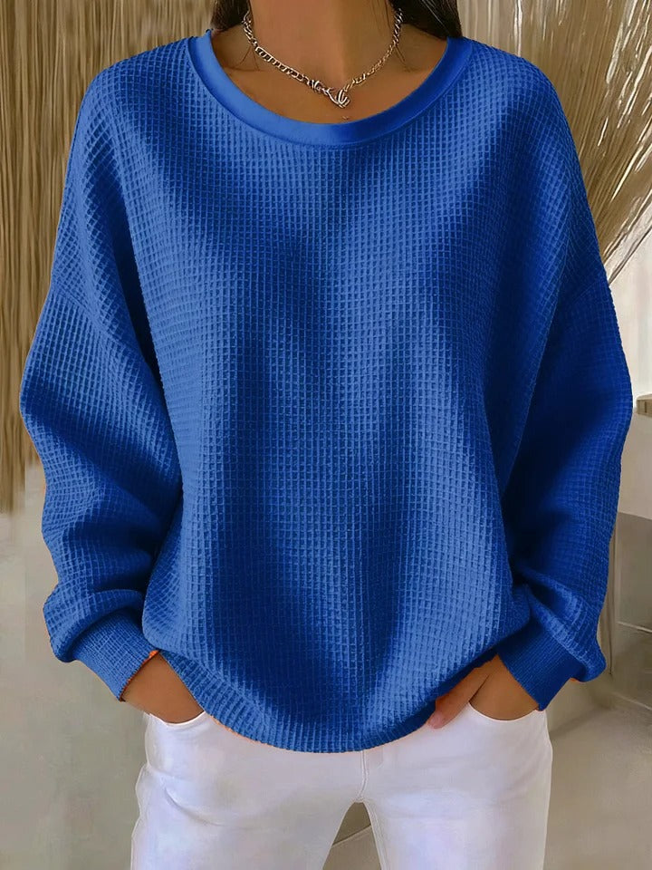 MOREAU LYON | PULL OVERSIZE EN MAILLE GAUFRÉE POUR FEMME