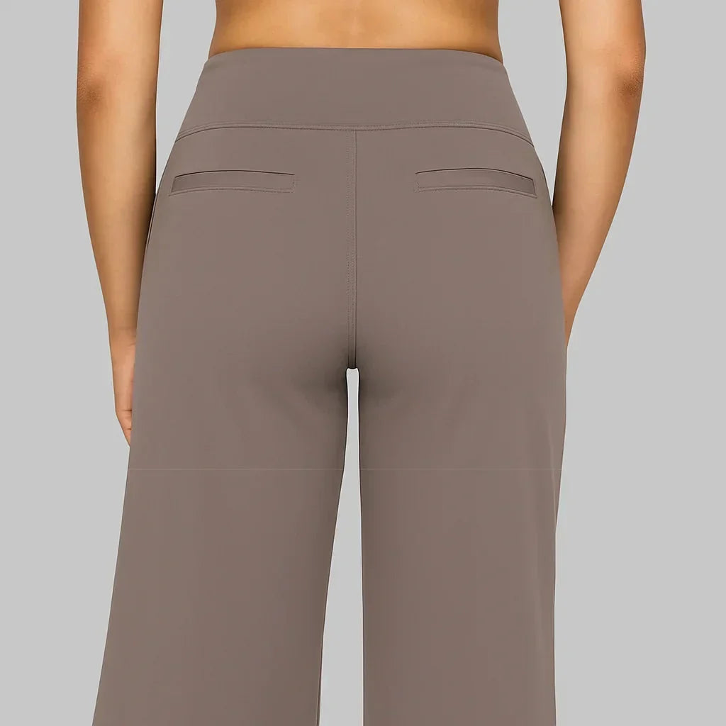 MOREAU LYON | PANTALON ÉLASTIQUE HAUT À LA TAILLE POUR FEMMES