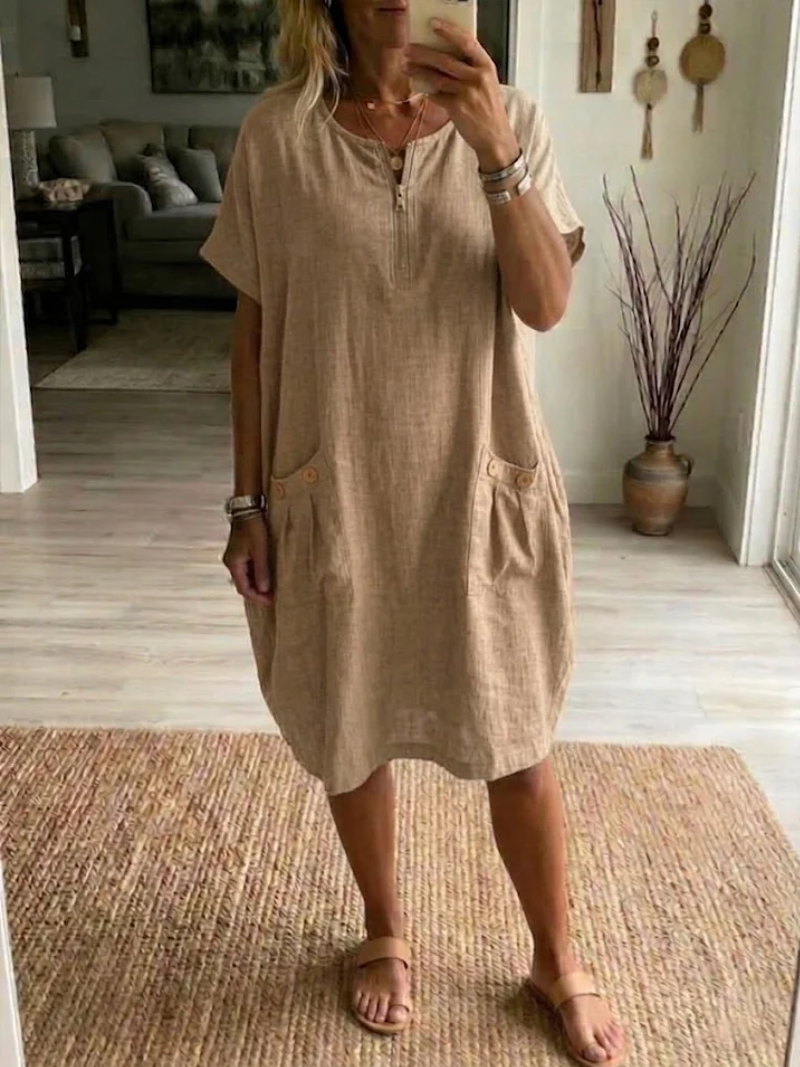 MOREAU LYON | ROBE AVEC FERMETURE ÉCLAIR À L'AVANT POUR FEMMES