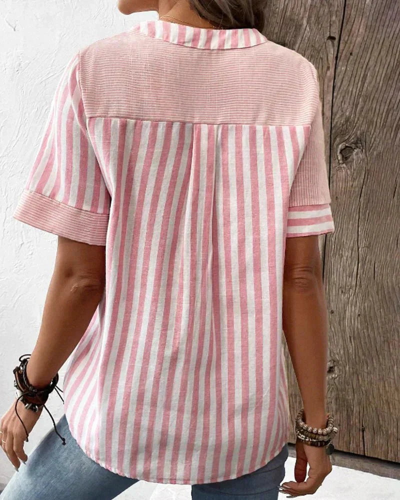 MOREAU LYON | BLOUSE RAYÉE ÉLÉGANTE FOR WOMEN