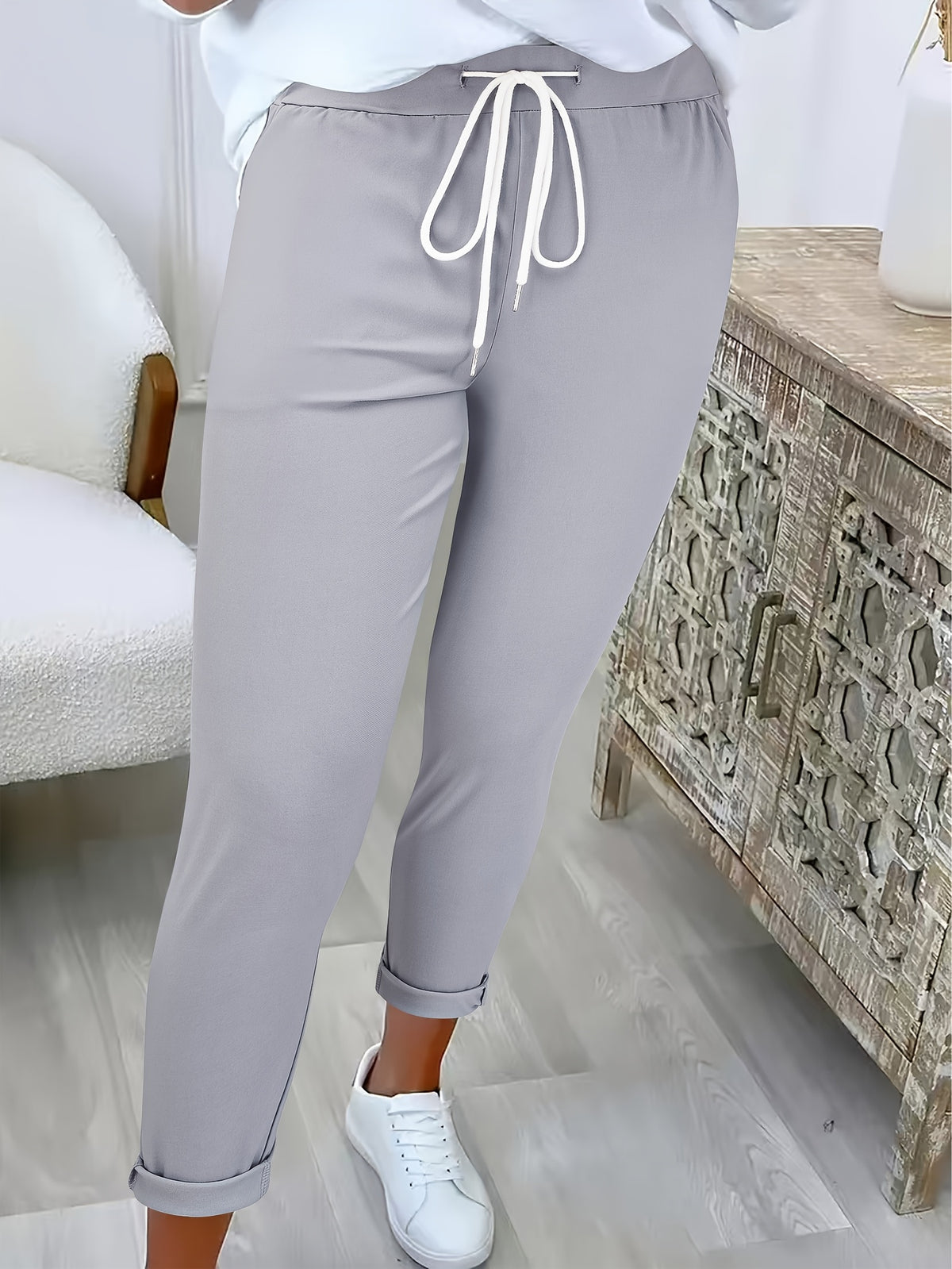 MOREAU LYON | PANTALON SLIM À CORDON POUR FEMMES
