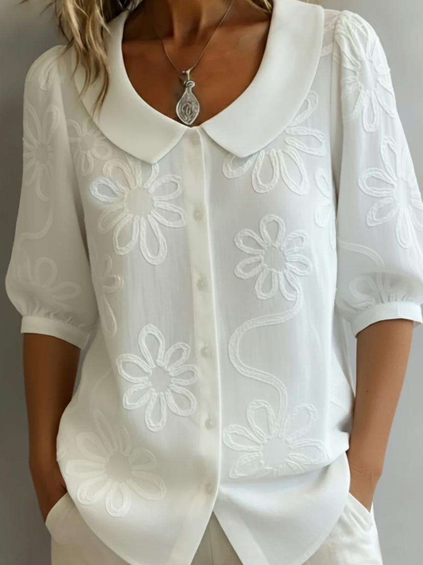 MOREAU LYON | BLOUSE D'ÉTÉ FLEURIE POUR FEMME
