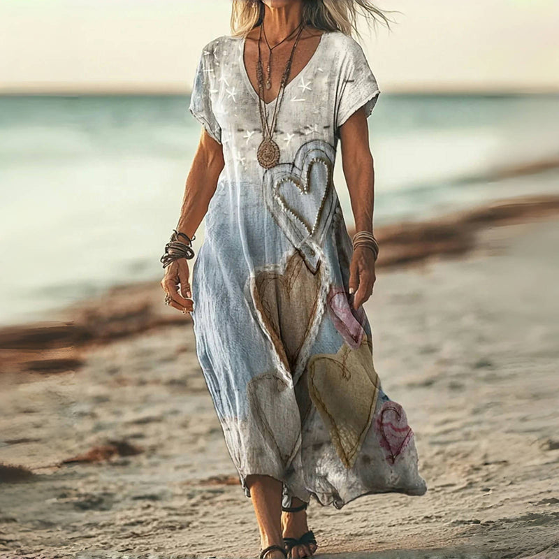 MOREAU LYON | ROBE CŒURS ANCIENNE POUR FEMMES