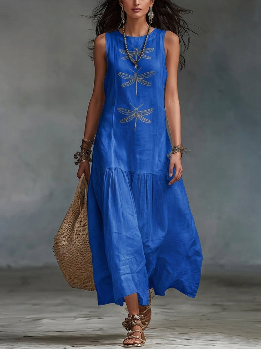 MOREAU LYON | CHIC ROBE MAXI SANS MANCHES POUR FEMMES