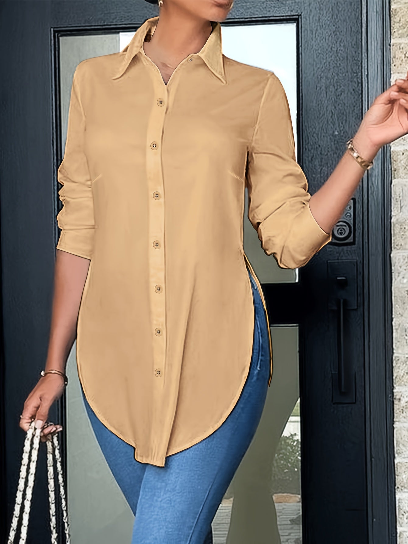 MOREAU LYON | BLOUSE À BOUTONS CHIC ÉLÉGANTE POUR FEMMES