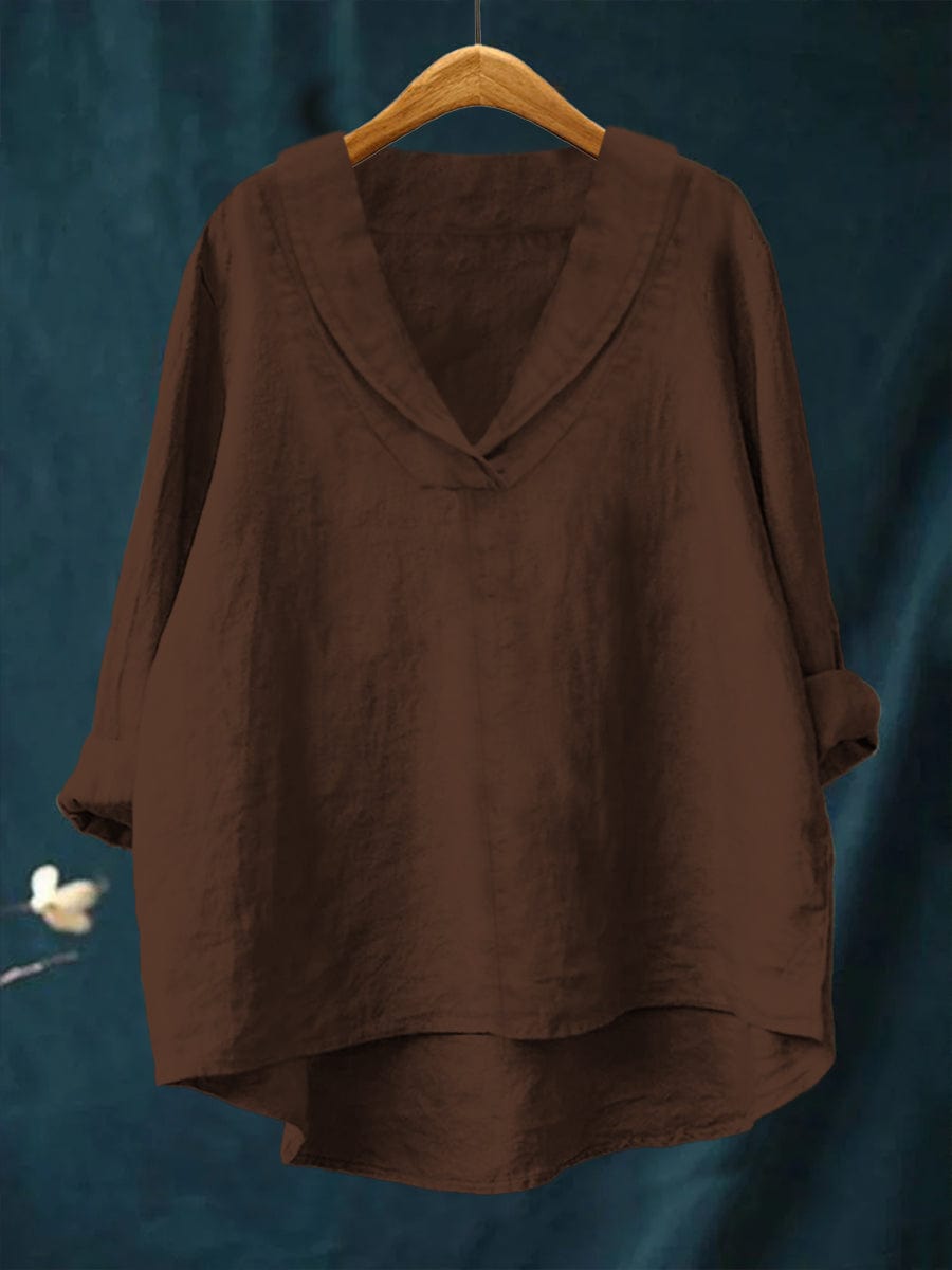 MOREAU LYON | BLOUSE COL V AMPLE POUR FEMMES